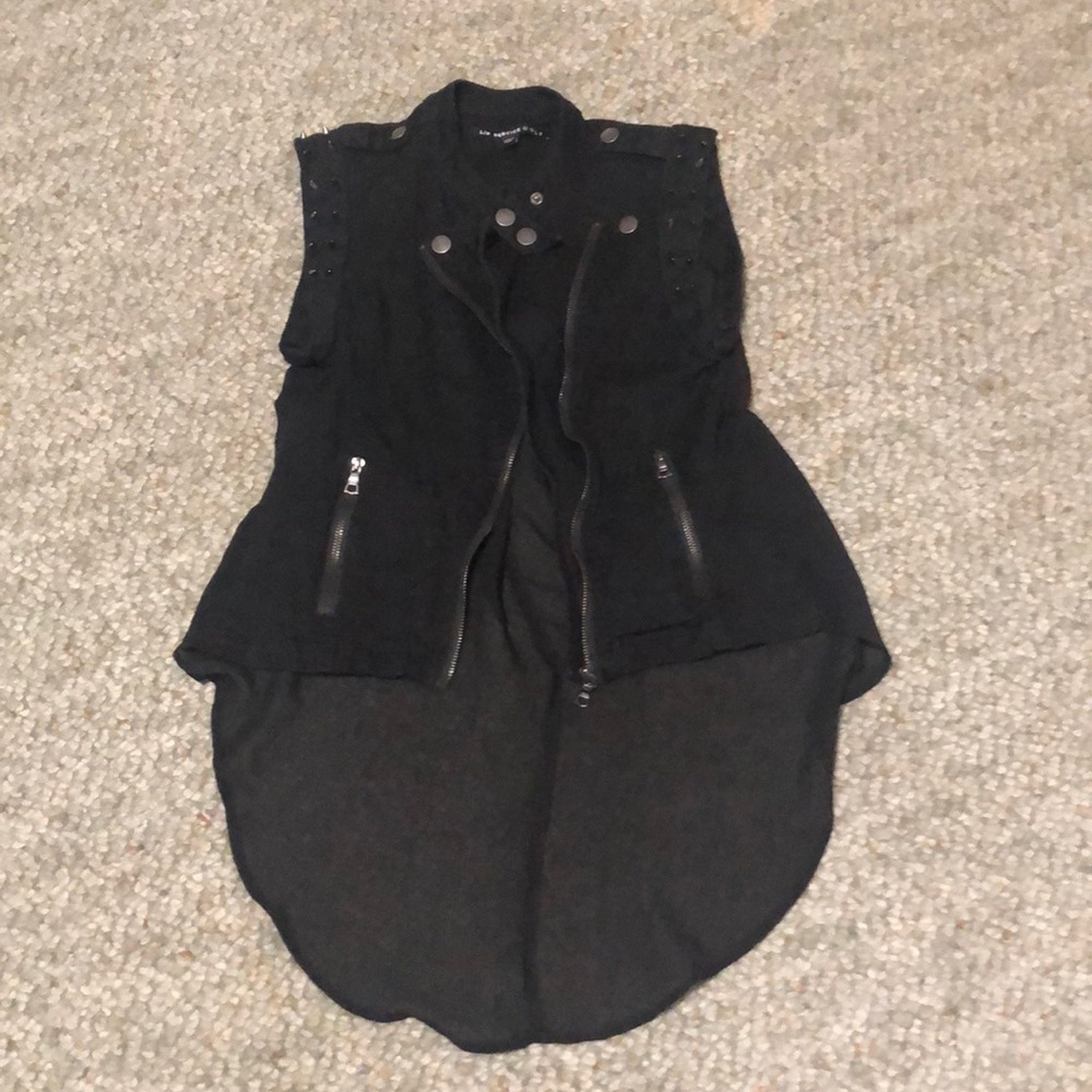 Lip Service Black Studded Vest